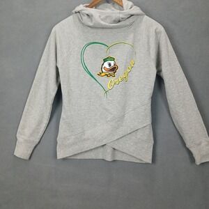 Oregon Ducks Hoodie Youth M(10/12) Gray Outerstuff Football NCAA Cotton Stretch